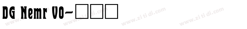DG Nemr V0字体转换